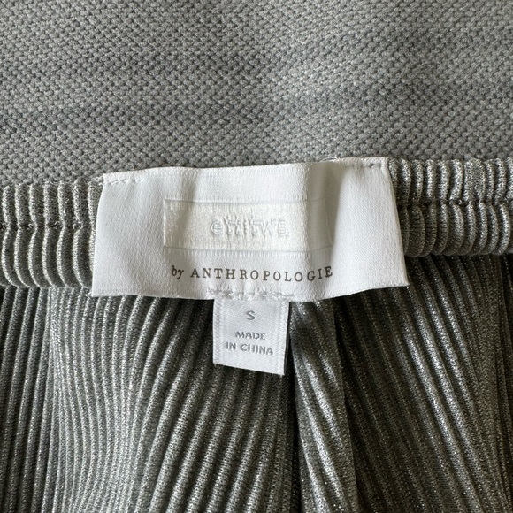 Silver & Blue Metallic Plisse Co-Ord Set - Picture 12 of 13